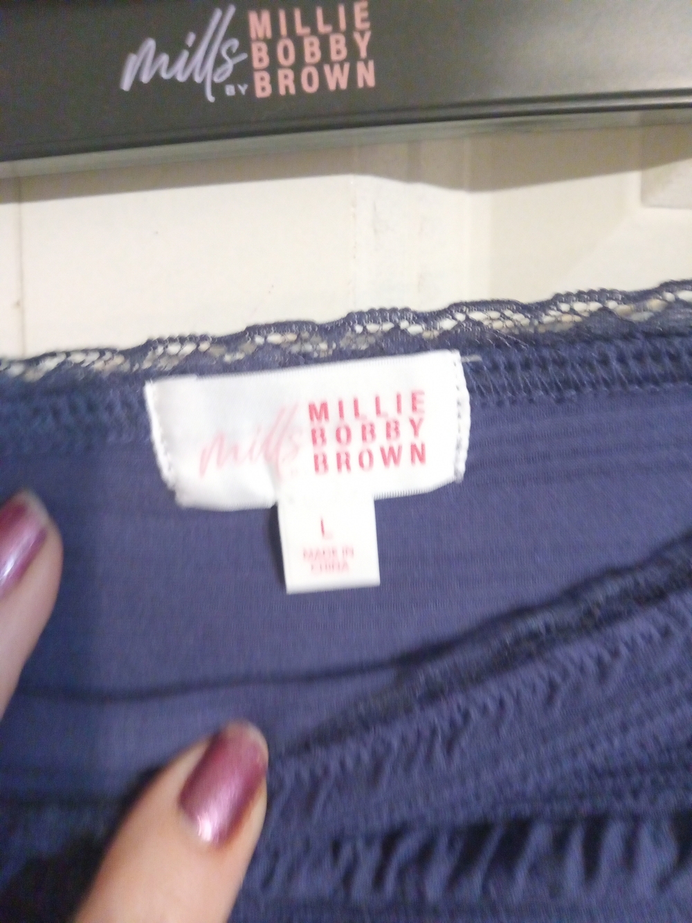 Source Unknown Purple Ruffle-Texture Mini Skirt - Picture 2 of 3